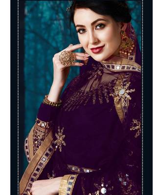 Purple Georgette Anarkali Salwar Kameez 2