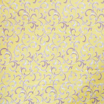 A Yellow Printed Polyester Window Curtain 2