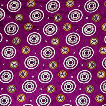 A Purple Printed Polyester Window Curtain 2
