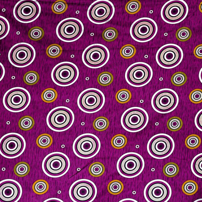 A Purple Printed Polyester Window Curtain