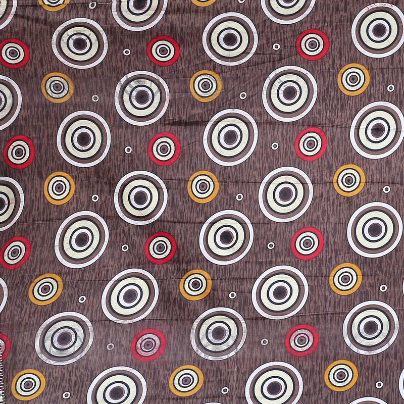 A Grey Printed Polyester Window Curtain