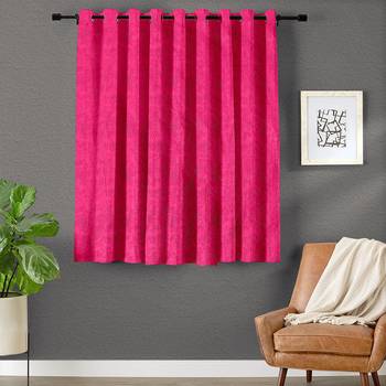 A Magenta Polyester Window Curtain 1