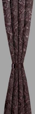 A Dark Brown Polyester Window Curtain 2