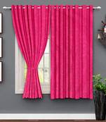 A Magenta Polyester Window Curtain