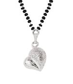Silver mangalsutra