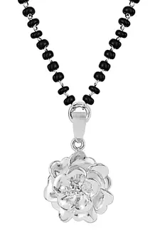 Silver mangalsutra
