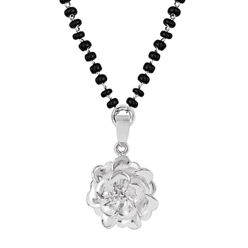 Silver mangalsutra