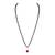 Silver cubic zirconia mangalsutra