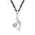 Silver cubic zirconia mangalsutra