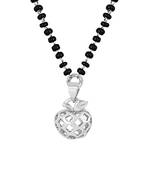 Silver mangalsutra