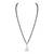 Silver cubic zirconia mangalsutra