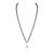 Silver cubic zirconia mangalsutra