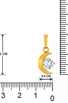 Gold cubic zirconia mangalsutra