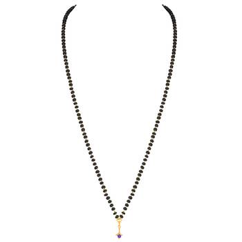 Gold cubic zirconia mangalsutra 3