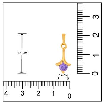 Gold cubic zirconia mangalsutra 5