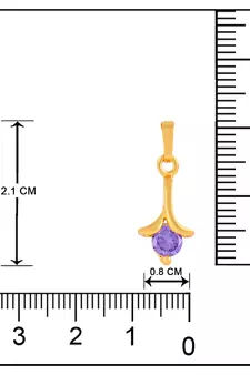 Gold cubic zirconia mangalsutra