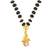 Gold cubic zirconia mangalsutra
