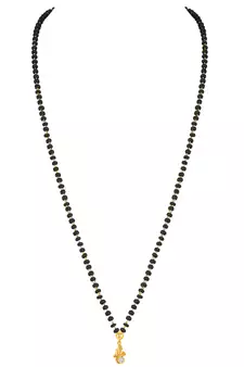 Gold cubic zirconia mangalsutra