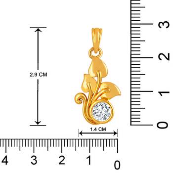 Gold cubic zirconia mangalsutra 5