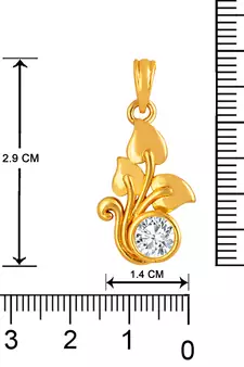 Gold cubic zirconia mangalsutra