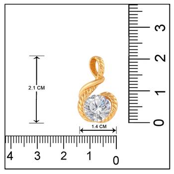 Gold cubic zirconia mangalsutra 5