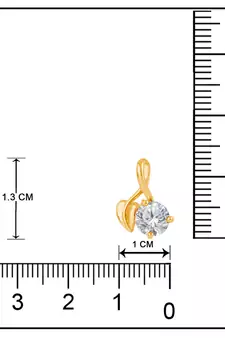 Gold cubic zirconia mangalsutra