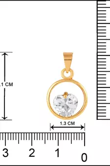 Gold cubic zirconia mangalsutra