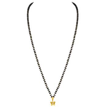 Gold cubic zirconia mangalsutra 3