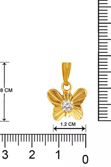 Gold cubic zirconia mangalsutra