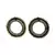 Gold Oxidised Contemporary Earrings
