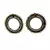 Gold Oxidised Contemporary Earrings