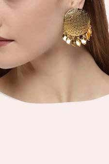  Designer Floral motif Circular dangler drops studs earrings