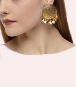  Designer Floral motif Circular dangler drops studs earrings