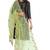 Fabric and Lace Light Parrot Green Net Party & Festive Women's Dupatta or Chunni