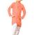 Kids Orange Kurta Pajama Set For Boys`