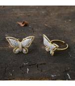 cute littele butterfly finger ring