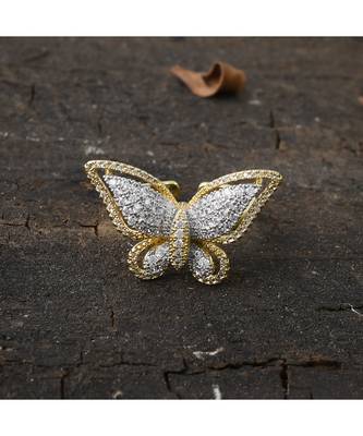 cute littele butterfly finger ring 2