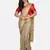 Golden Linen Saree With Blouse