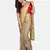 Golden Linen Saree With Blouse