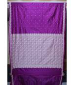Purple Handloom Silk Saree