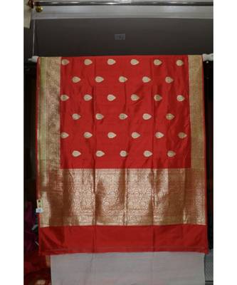 Red Handloom Silk Saree 1