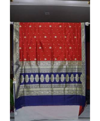 Red Handloom Silk Saree 1