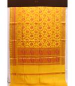 Yellow Handloom Silk Saree