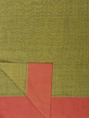 Pesta Plain Work Khadi Cotton Handloom Saree With Blouse 5