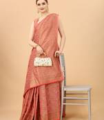 Women'S Designer  Banarasi Saree With Designer Blouse