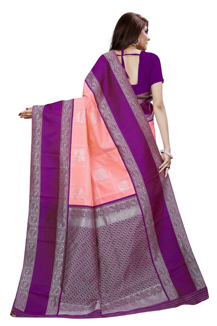 parrot Kanchipuram Silk Saree