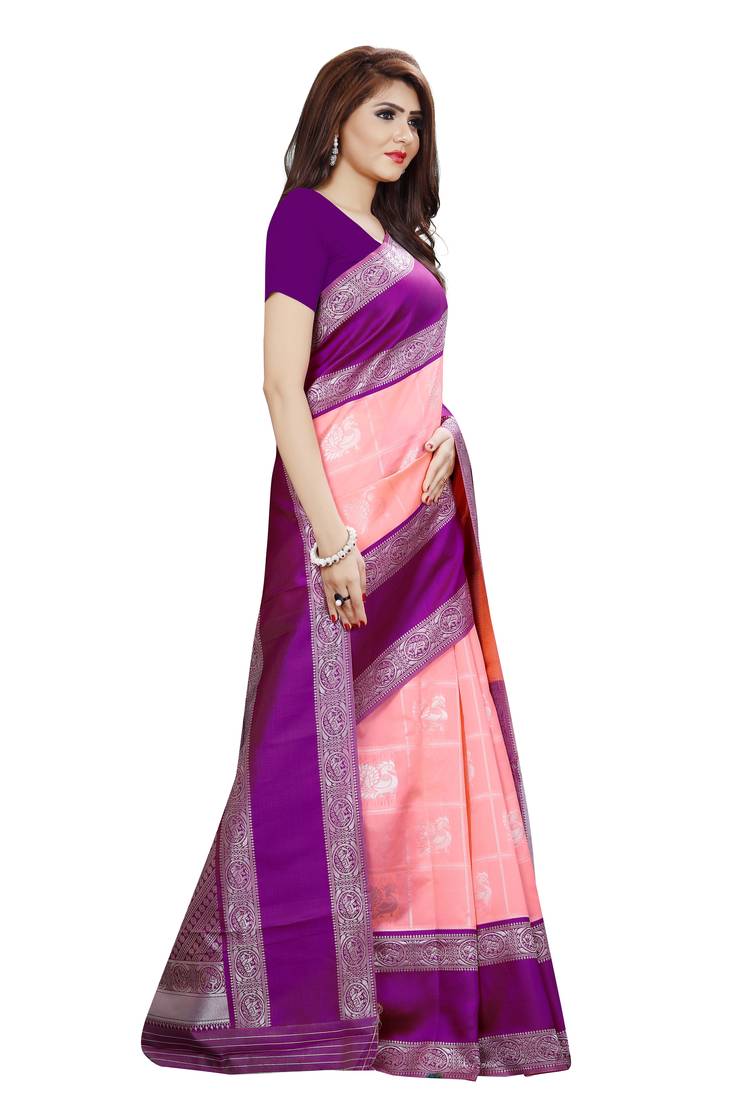 parrot Kanchipuram Silk Saree