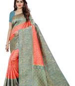 peach tissue sarees
