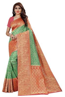 Kanchipuram Silk Tissue Saree with blouse 1