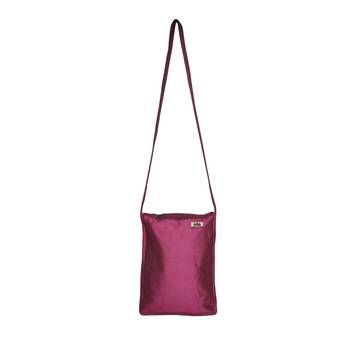 Lalhaveli Women Sling Bag for Wedding Gift Tajmahal Design Brocade Silk Girls Shoulder Handbag (Pink,10X15 Inch) 5